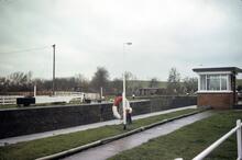 Tewkesbury. Upper Lode Lock. 26 December 1979