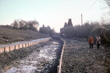 Lower Tub-boat Canal piled. March 1976 