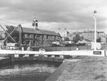Stourport Top Barge Lock, 29 September 1957