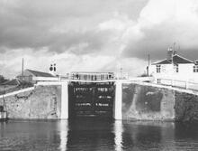 Upper Barge Lock, Stourport, 7 April 1964