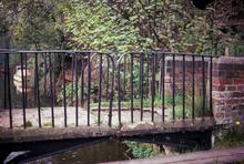 Split bridge, Caldwall Lock, May 1976
