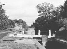 Hyde Bridge Lock 12 Looking North, 4 April 1963