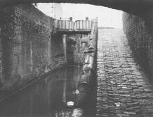 Kidderminster Lock from below Bridge 16, 7 April 1964