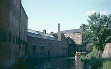 Factories below Kidderminster Lock, Staffs & Worcs Canal, July 1980