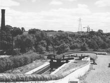 Bratch Locks looking down to Bridge 47, 18 June 1961