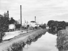 Midland Tar Distillers, Calf Heath from Bridge 77 looking North, 9 July 1967