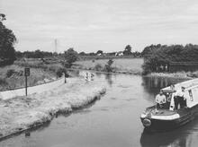 Narrow Boat 'Stirling Castle at Hatherton Junction, 9 July 1967