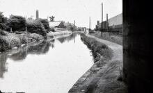 Stourbridge Canal: Fens Branch looking towards Leys Junction from Leys Bridge. 