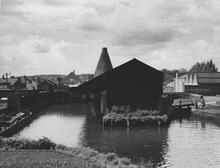 Looking down from CI Bridge at Lock 11, Lock 12 & Stuart Crystal, 29 May 1967