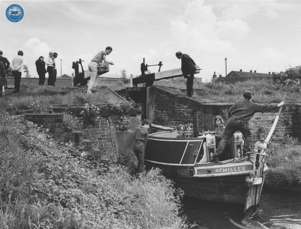 Achilles entering Lock 8, 29 May 1967