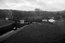 Stourbridge 16 Bottom Lock and Junction with Stourbridge Arm (left), Stourbridge Canal
