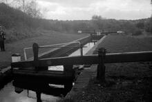 Stourbridge 16 Bottom Lock and Junction with Stourbridge Arm (left), Stourbridge Canal