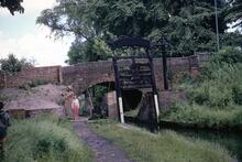 Stratford Canal. Kings Norton, Guillotine Stop Lock. 1971