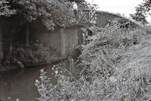 Getting debris out of Bridge hole, Preston Bagot. 1964