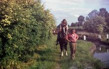 Stratford Canal. Rowington. “Jim” at Lock 30, 1978