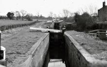 Lapworth Locks. View from lock 14 to Lock 4 from Bridge 33