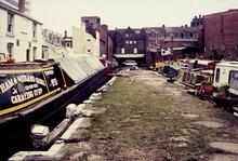 Worcester and Birmingham Canal. Birmingham, Worcester Bar (Gas Street Basin). 1971