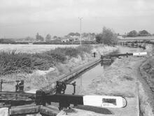 Lock 27 and Whitforfd Bridge, Atoke Flight, 12 April 1966