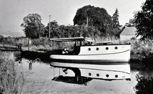 Betty above lock. 1951