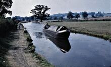 British Waterways Narrowboat, going up lock flight
