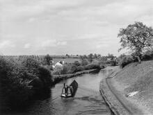 Gloucester Boat 'Bridget' on Tardebigge Flight between Lock 57 and 58, 10 May 1958