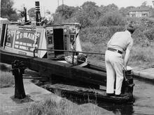 Malcolm Braine 'Cactus' in Tardebigge Top Lock 58, 27 May 1973