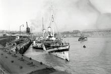 HS Koningin Regentes in World War1 Camouflage Paint at Folkestone Harbour