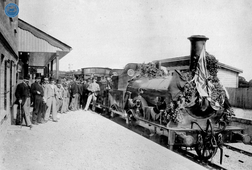 1892 - SER. Cranbrook & Paddock Wood Railway Opening Day - 12 September 1892 at Hope Mill (later Goudhurst - PWH @ 41m 16ch) Station.(Ref: 030960)