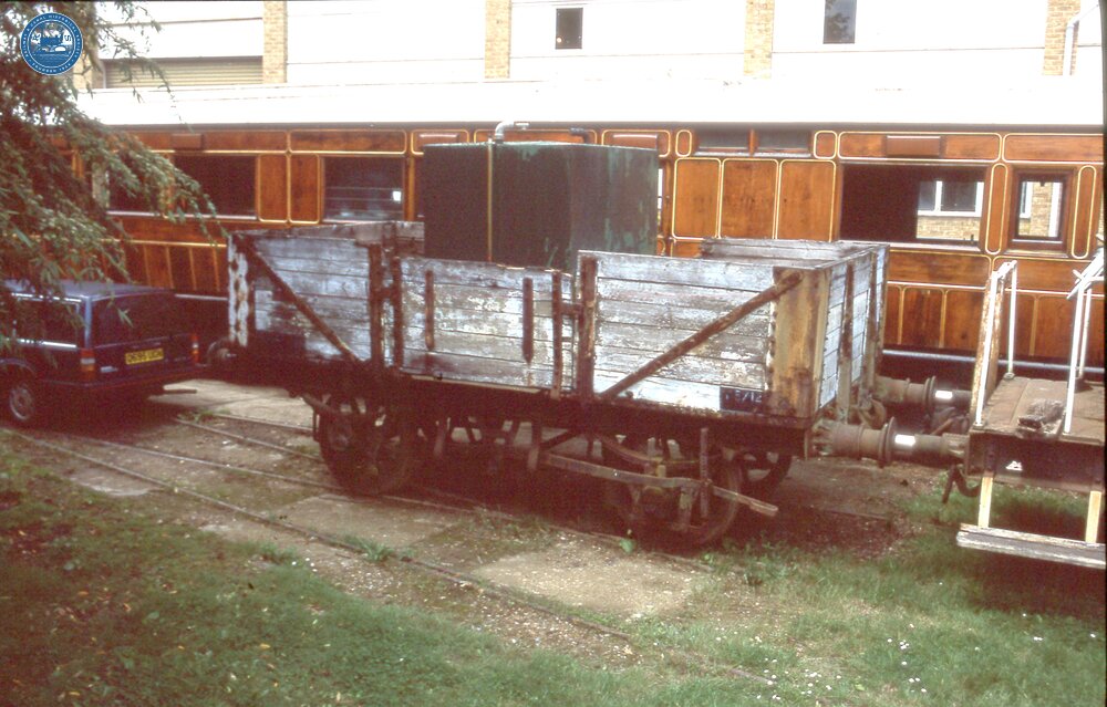 Wood open wagon, ex Port Bristol Authority. Fawley Hill Railway 8 June 2003  (Ref 017396E)