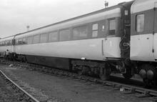 Prototype HST, Mk 3 coach TF W41000. Shildon Rail 150, 26 August 1975 (Ref: 012123)