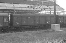 012026  CCT E1244 LNER 4-wheeled Rugby station (LEC1 @ 82m 40ch). 8 August 1975 (Ref; 012026)