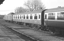 Mk1 Coach SK W25956  Worcester 4 April 1977. (Ref: 012566E 77_1_4)