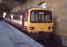 017229 BR DMU Class 144 144010 DMSL 55833, Scarborough 21 March 1989