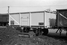 012193   MCV Coal 16 ton open wagon No B15463. Worcester (OWW @ approx 120¾mp). 8 October 1975 (Ref: 012193)