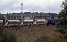 017094  Train of Tilcon stone hoppers with class 25/3 diesel (25284 at the head. Skipton 6 September 1975