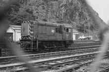 012647  08848 Class 08 shunter Fishguard Harbour (FSH @ 288m 18ch). 24 June 1977 (Ref: 012647)
