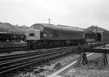 012708  45019.Class 45/0 Exeter St David's (MLN1 @ approx 193m 30ch) 20 August 1977 (Ref: 012708)