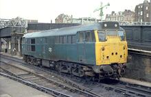 013216  31192 Class 31/1 London Liverpool Street station. 26 June 1980