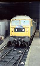 013220  47160 Class 47/0 London Liverpool St station. 26 June 1980