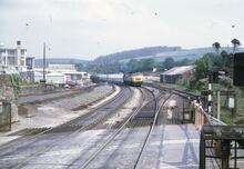017029  BR(WR) diesel hydraulic loco, class 52, no 52 1047"Western Lord". Launceston June 1975