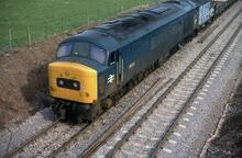 017114  45024 BR diesel electric loco class 45/0 no 45024 (ex D17) Spetchley Worcestershire 30 March 1980