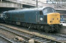 017163  45018. S83_26  BR diesel electric loco, class 45,  number 45018, Birmingham New Street 017163E