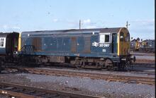 017177  20097 BR diesel electric loco, Class 20 20097. Ayr 25 May 1983