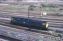 017205 47338 BR diesel electric loco,, Class 47/3 47338. Worcester Shrub Hill 17 September 1983