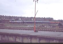 017247 Class 47 BR diesel electric loco on train. York 21 March 1989