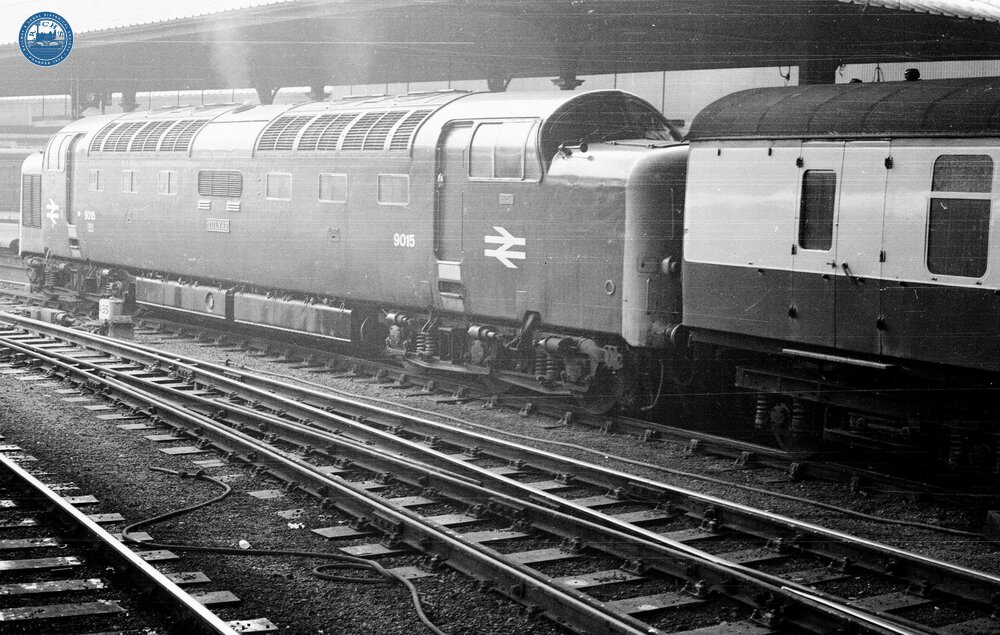 55015 'Deltic' No. 9015 "Tulyar" at Newcastle (ECM6 @ 80m 16ch). 08 September 1970