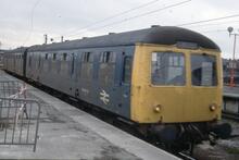 017243  BR DMU Class 105 DMBS TDB 977123 Route Learning car ex E51286. York 21 March 1989
