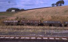 017081   BR wagons in a siding.  Hellifield 5 September 1975