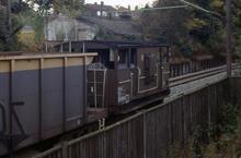 017346  BR ballast plough brake van, Shark, DB993929, from Higginbottom Green, Macclesfield August/September 1993