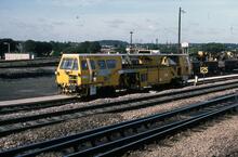 017197  Plasser and Theurer 07-275 switch and crossing liner/tamper DX73312. Reading  5 September  1983